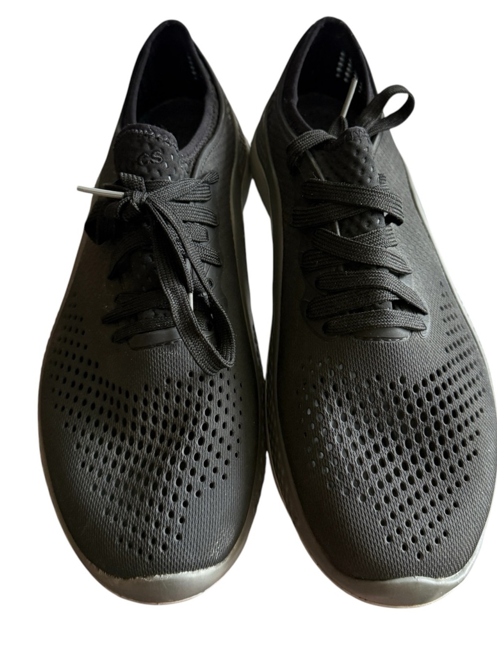 Crocs LiteRide 360 Pacer Black Sneakers M 10 / L12 Athletic Lace Up 206715